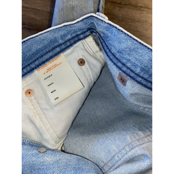Citizens of Humanity‎ Mens Lightwash Distressed Button Fly Jeans, 32 - Picture 13 of 14